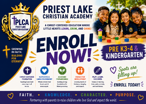 Priest Lake Christian Academy Pre-School Enrolling Now!