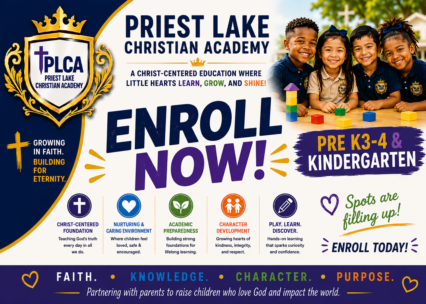 Priest Lake Christian Academy Pre-School Enrolling Now!